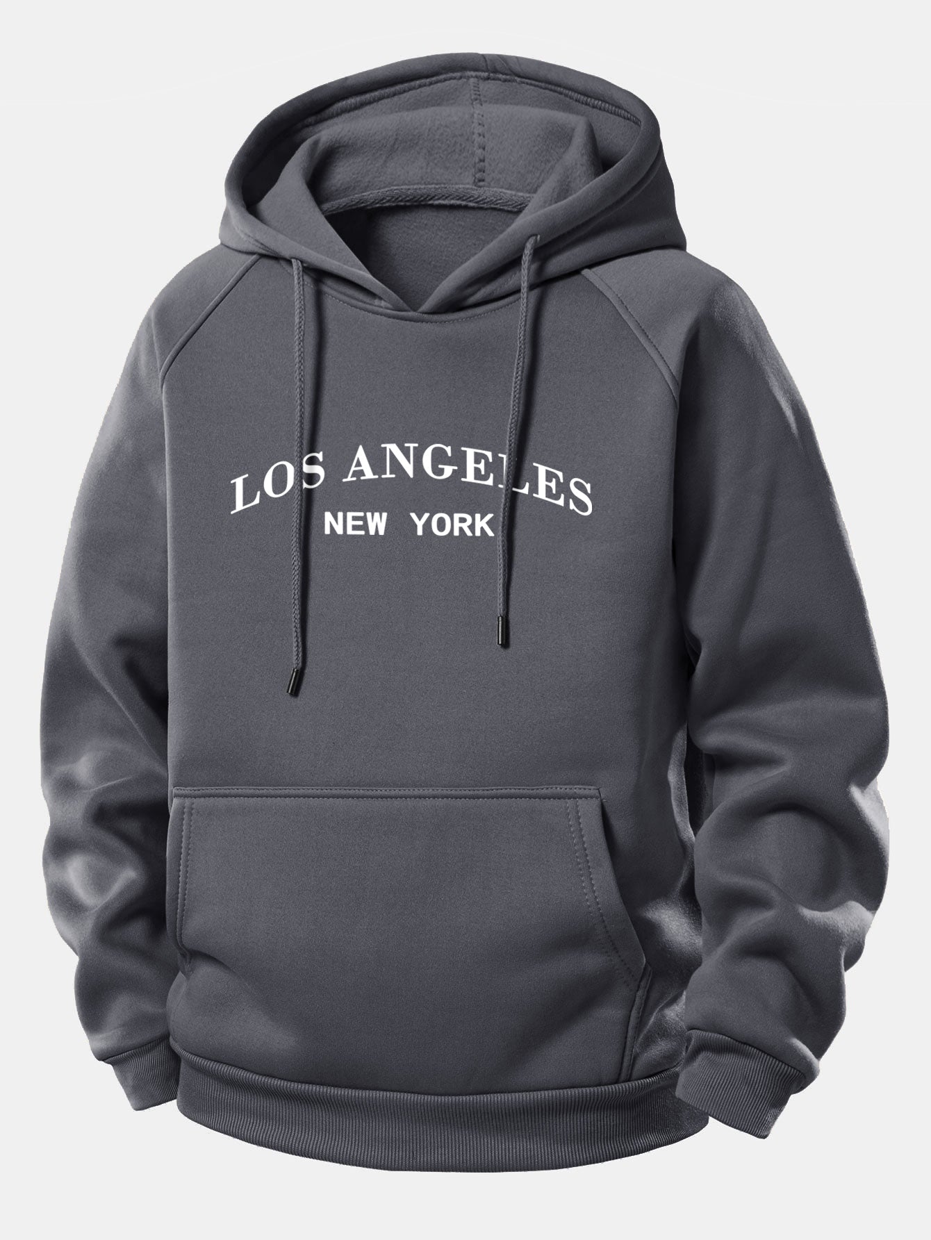 Los Angeles Bedruckter Kapuzenpullover mit Kordelzug