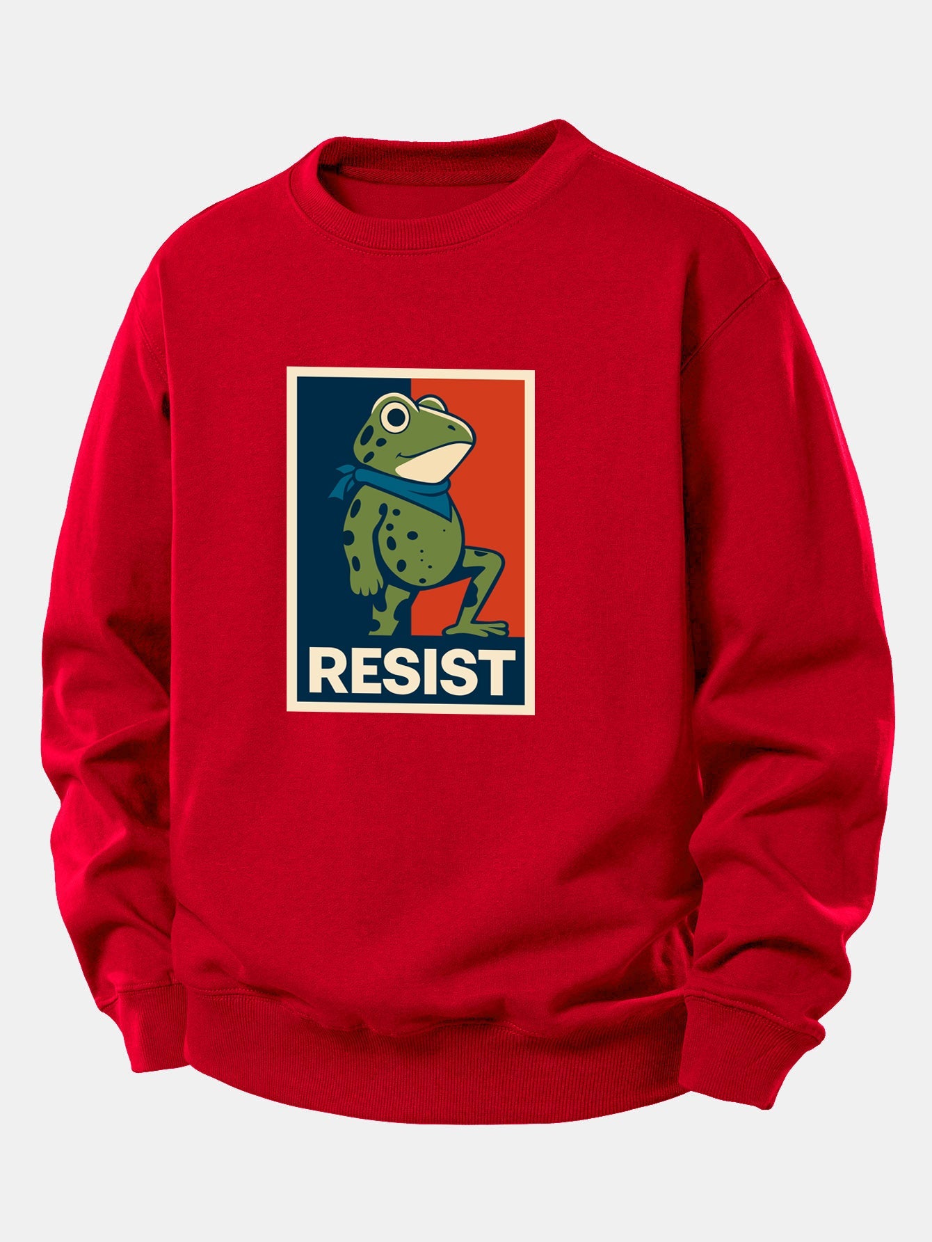 Resist Froschdruck Locker sitzendes Sweatshirt