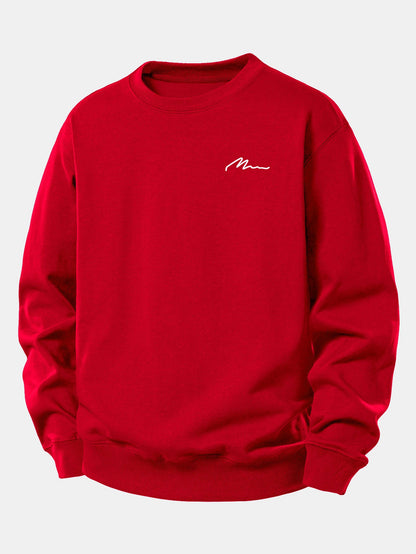 Herren Slogan Druck Relaxed Fit Sweatshirt