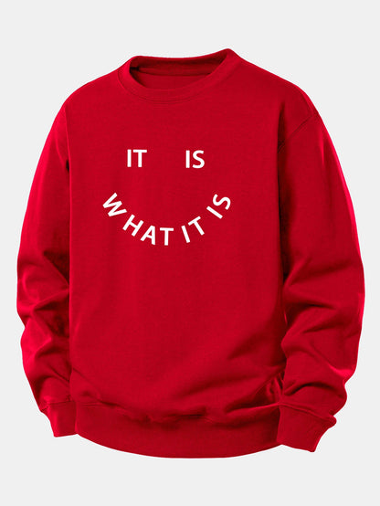 Es Ist Wie Es Ist - Lässig Sitzt Sweatshirt