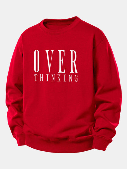 Überdenken Print Relax Fit Sweatshirt