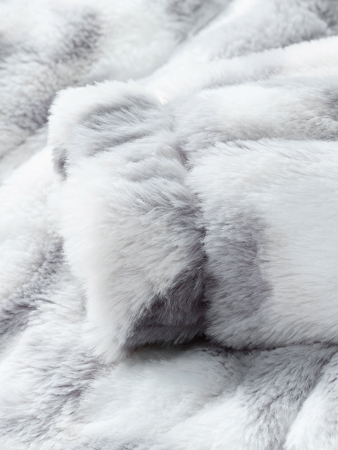 Kunstpelz Reißverschlussjacke