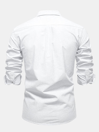 Cowboy Stickerei Baumwolle Oxford Hemd zum Zumknöpfen