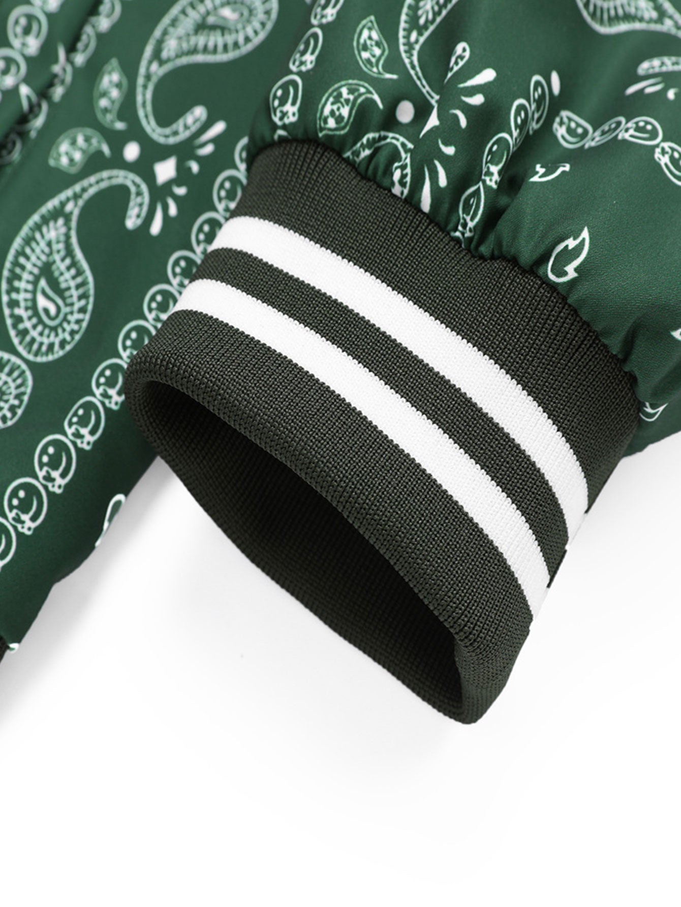 Paisley-Muster Baseballjacke