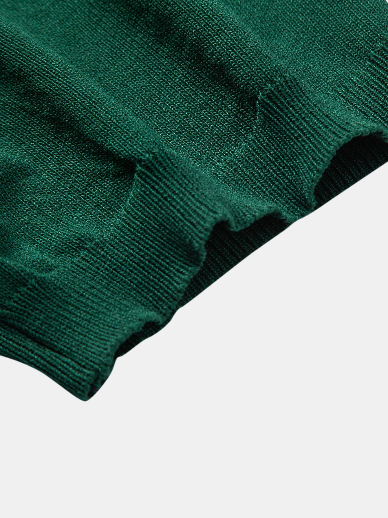 Gestreiftes Jacquard-Polo mit gerader, gerippter Hose