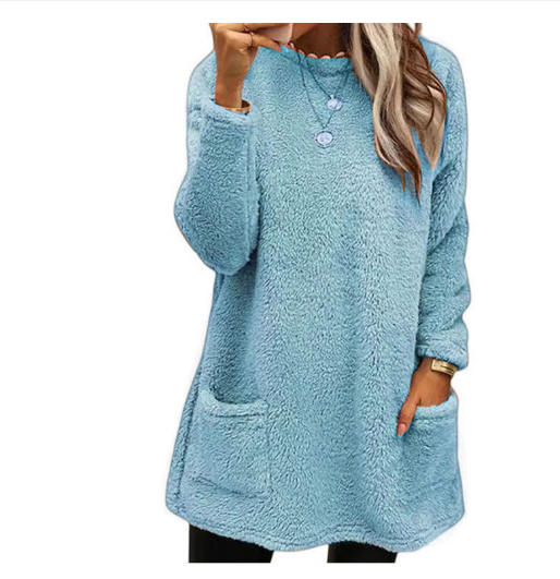 Lucy - Fleece Pullover Langarm Sweater