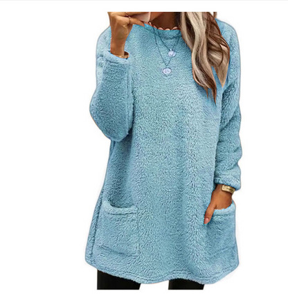 Lucy - Fleece Pullover Langarm Sweater