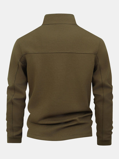 Sweatshirt mit Viertel-Reißverschluss