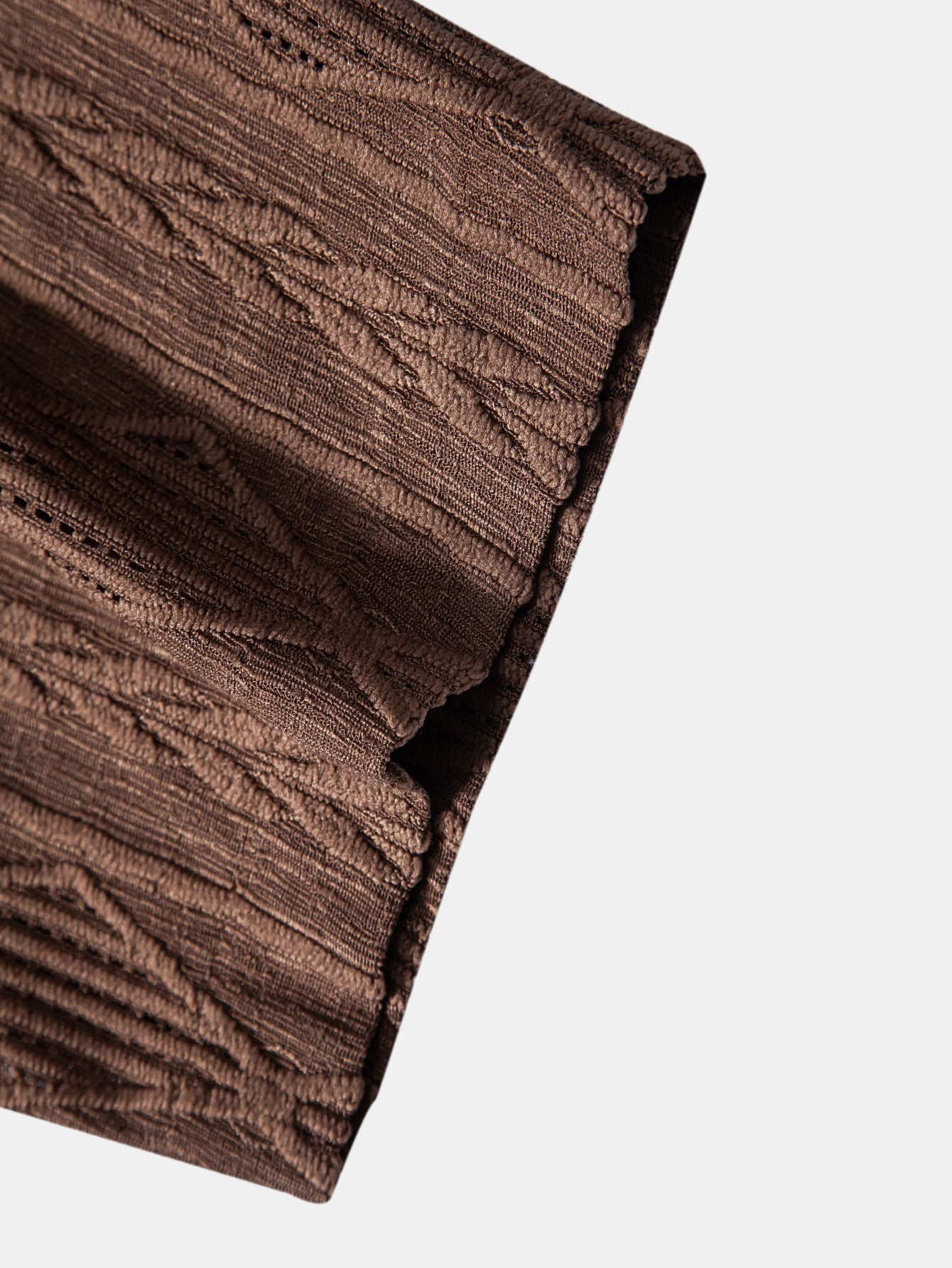 Geometrisches Jacquard-Hemd im Cuban-Stil