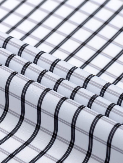 Langärmliges kariertes Hemd mit Knopfverschluss