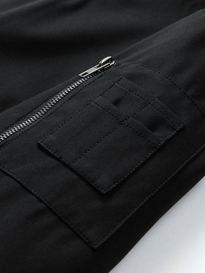 Kontrast 2 in 1 Kapuzen-Bomberjacke