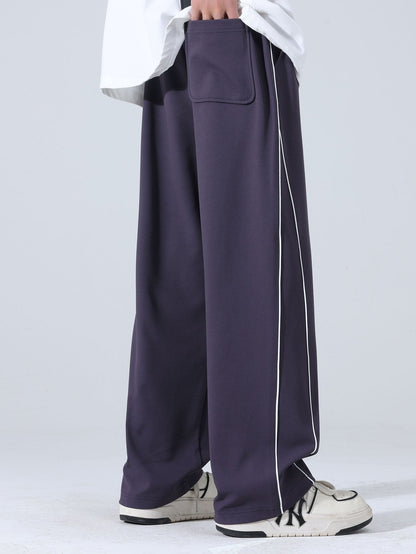 Bequeme Hose mit seitlichem Streifen