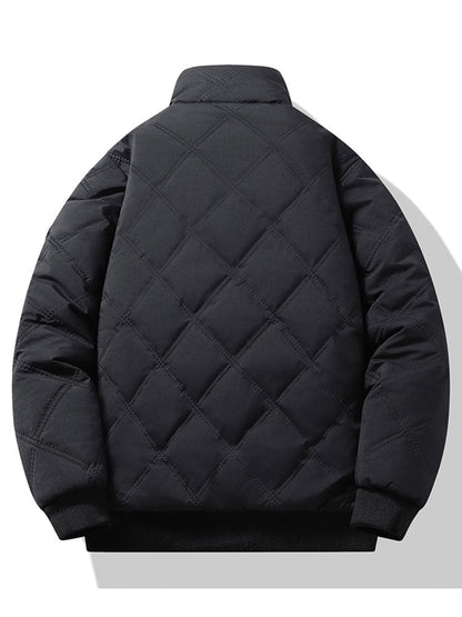 Steppjacke mit Stehkragen und Kunstpelzfutter