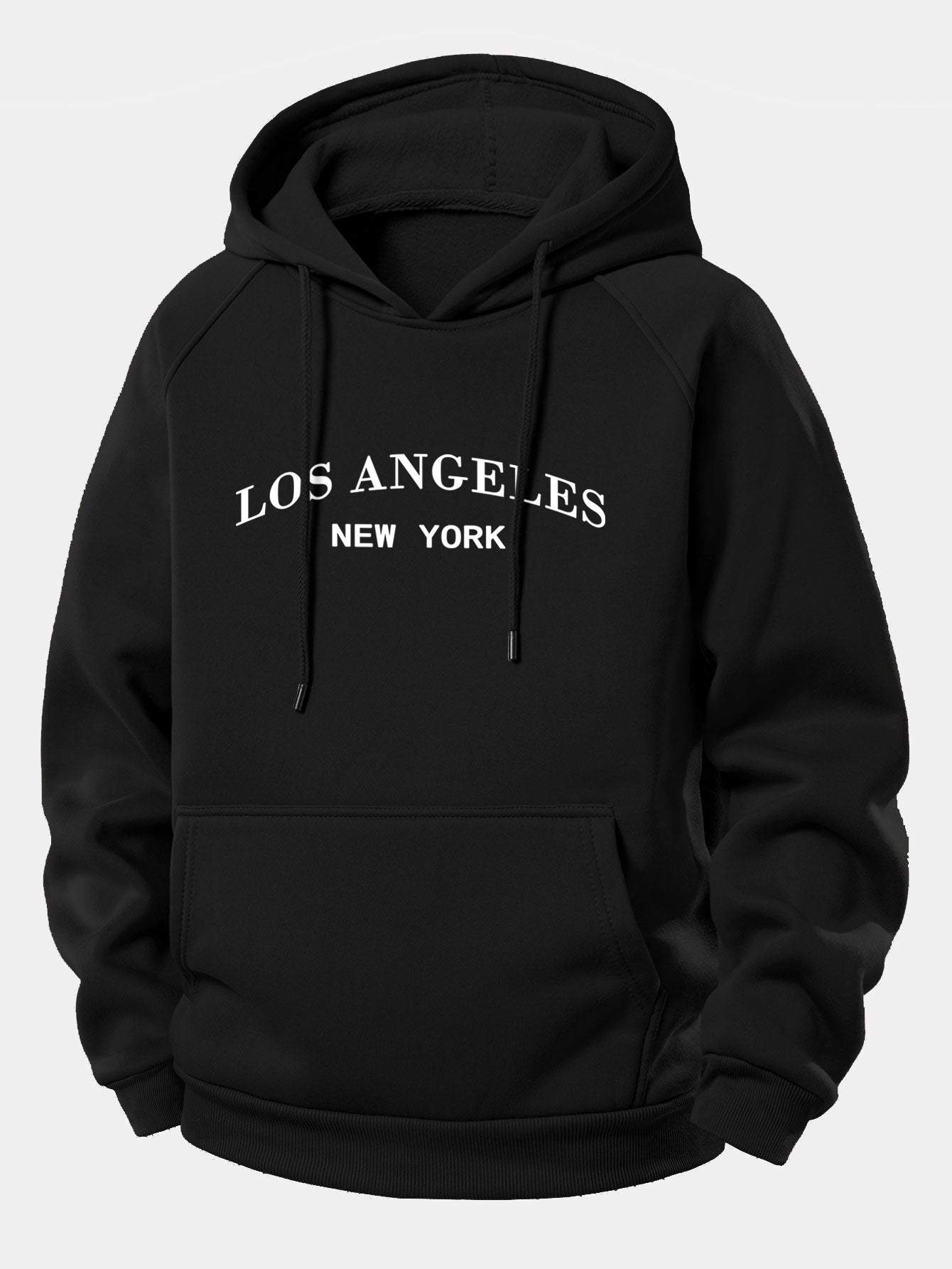 Los Angeles Bedruckter Kapuzenpullover mit Kordelzug
