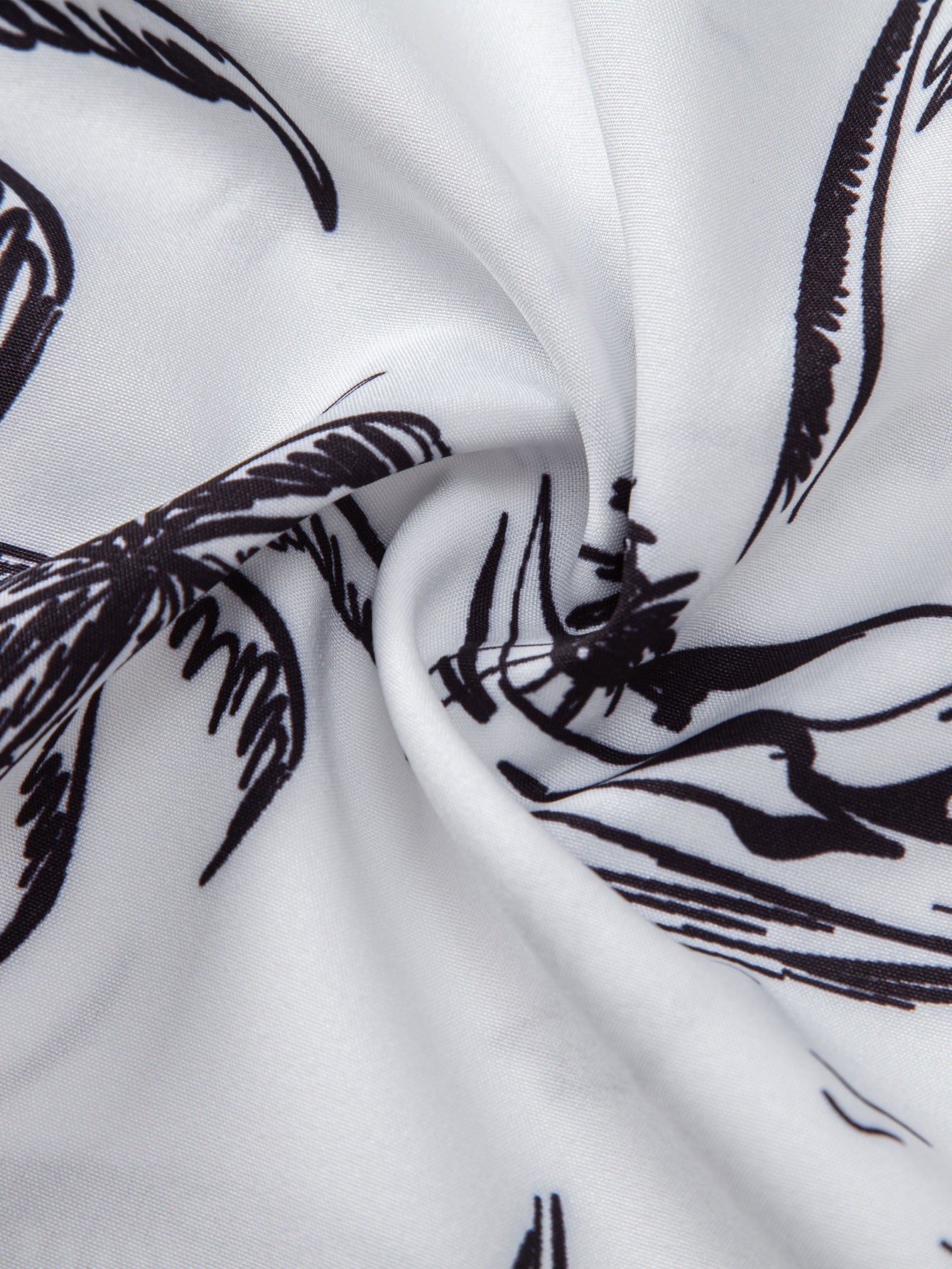 Palm Tree Island Hemd mit Knopfleiste und Kordelzug-Badeshorts