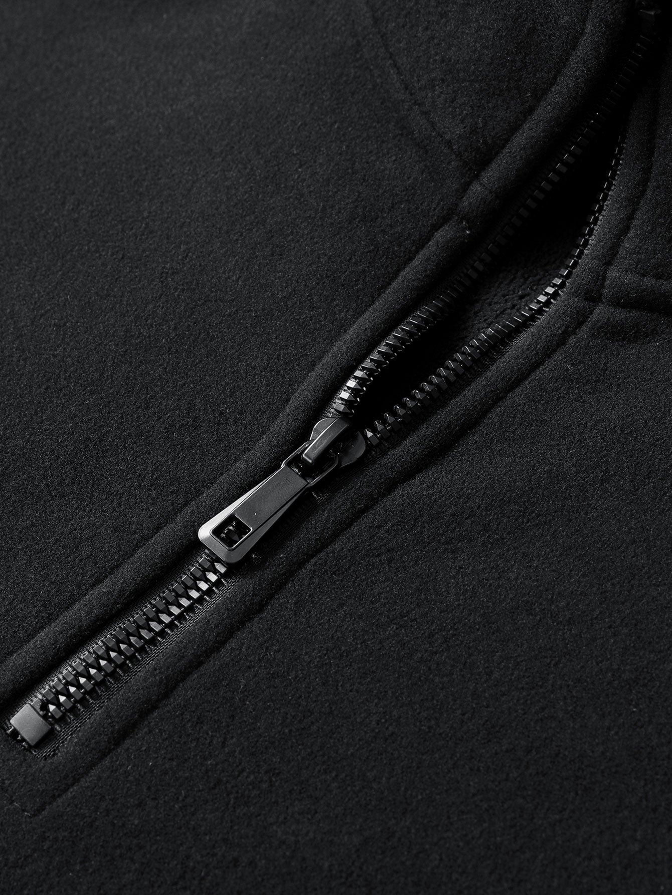 Viertel-Reißverschluss Fleece-Sweatshirt und gerade geschnittene Polar-Fleece-Hose