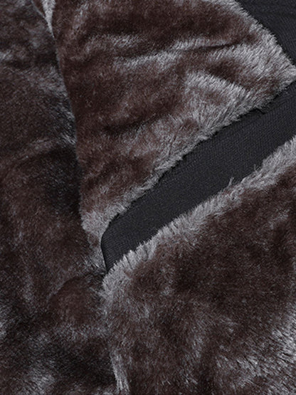 Steppjacke mit Stehkragen und Kunstpelzfutter