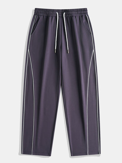 Bequeme Hose mit seitlichem Streifen