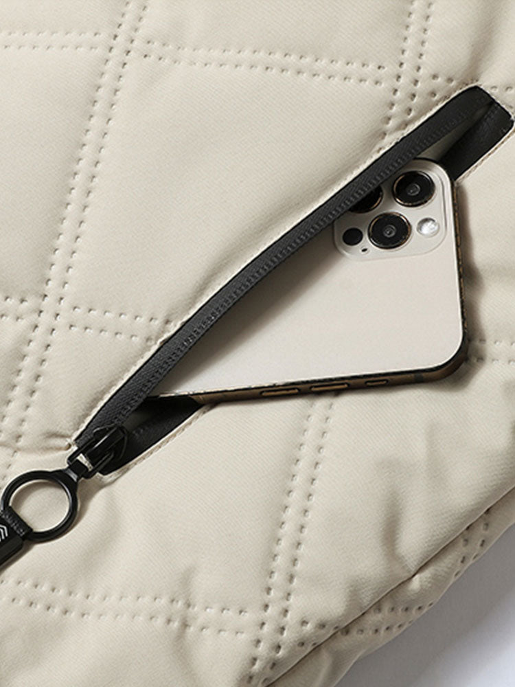 Gefütterte Kapuzenjacke mit Kunstpelz