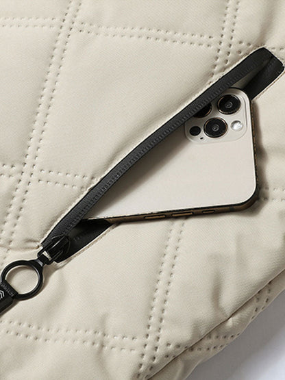 Gefütterte Kapuzenjacke mit Kunstpelz