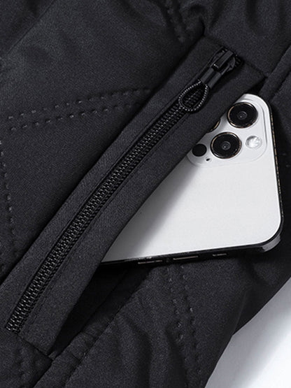 Steppjacke mit Stehkragen und Kunstpelzfutter