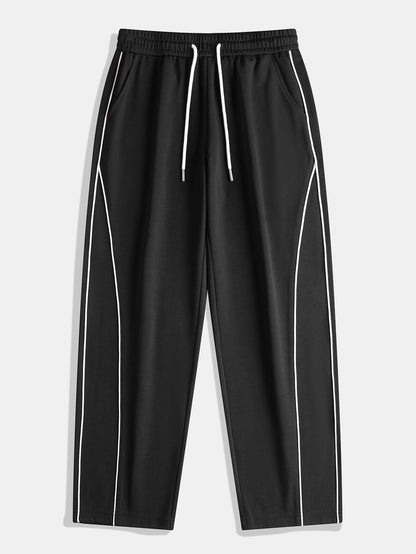 Bequeme Hose mit seitlichem Streifen