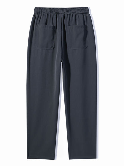 2-in-1 Raglanärmel Waffel-T-Shirt und Hose mit Bundfalten und Kordelzug, gerader Schnitt