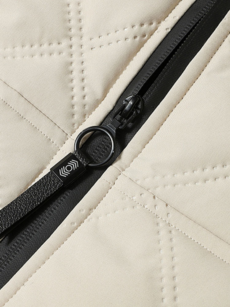 Gefütterte Kapuzenjacke mit Kunstpelz