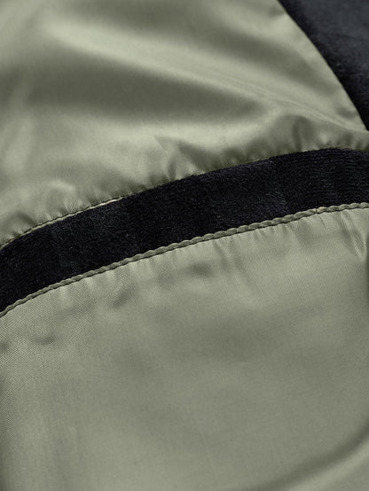 Jacke mit Taschen aus Kunstwildleder mit Schachbrettmuster