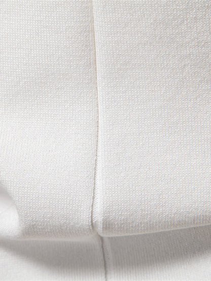 Strick Polohemd mit Kontrastbesatz und Reißverschluss