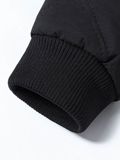 Steppjacke mit Stehkragen und Kunstfellfutter