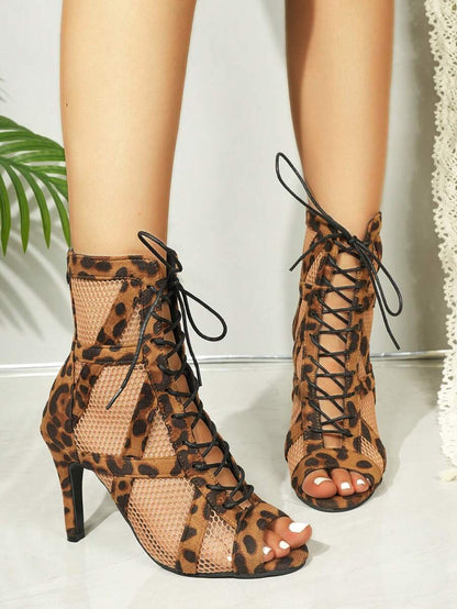 Feline | Schicke Leoparden-Ankle-Heels