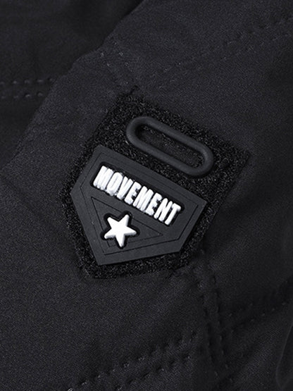 Steppjacke mit Stehkragen und Kunstfellfutter