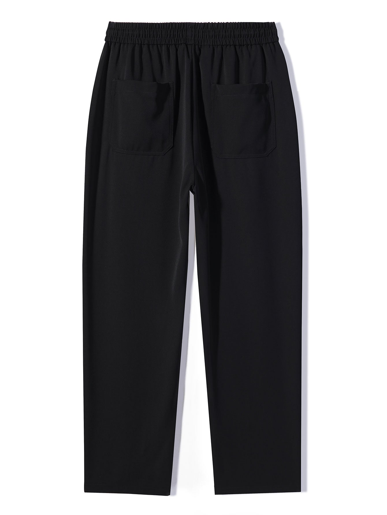 2-in-1 Raglanärmel Waffel-T-Shirt und Hose mit Bundfalten und Kordelzug, gerader Schnitt