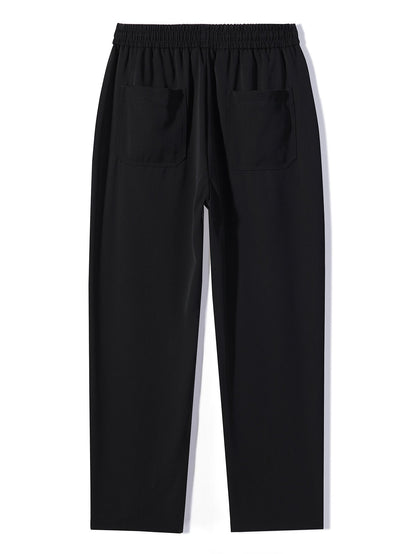 2-in-1 Raglanärmel Waffel-T-Shirt und Hose mit Bundfalten und Kordelzug, gerader Schnitt