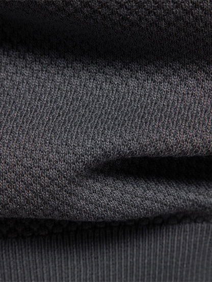 V-Neck Pineapple Pattern Knit Polo