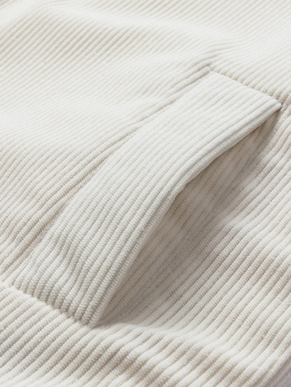 Teddy Corduroy Wendbare Kapuzenjacke