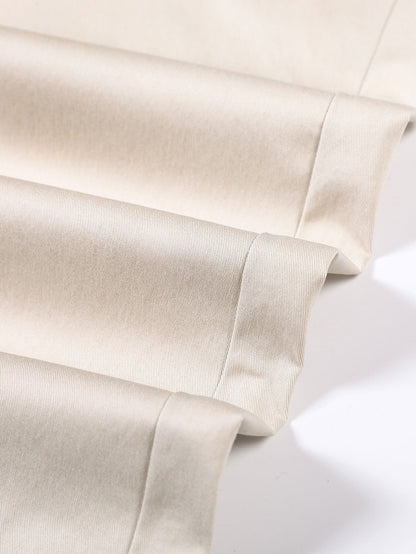 Gerade Bein Hose mit Elastischem Bund