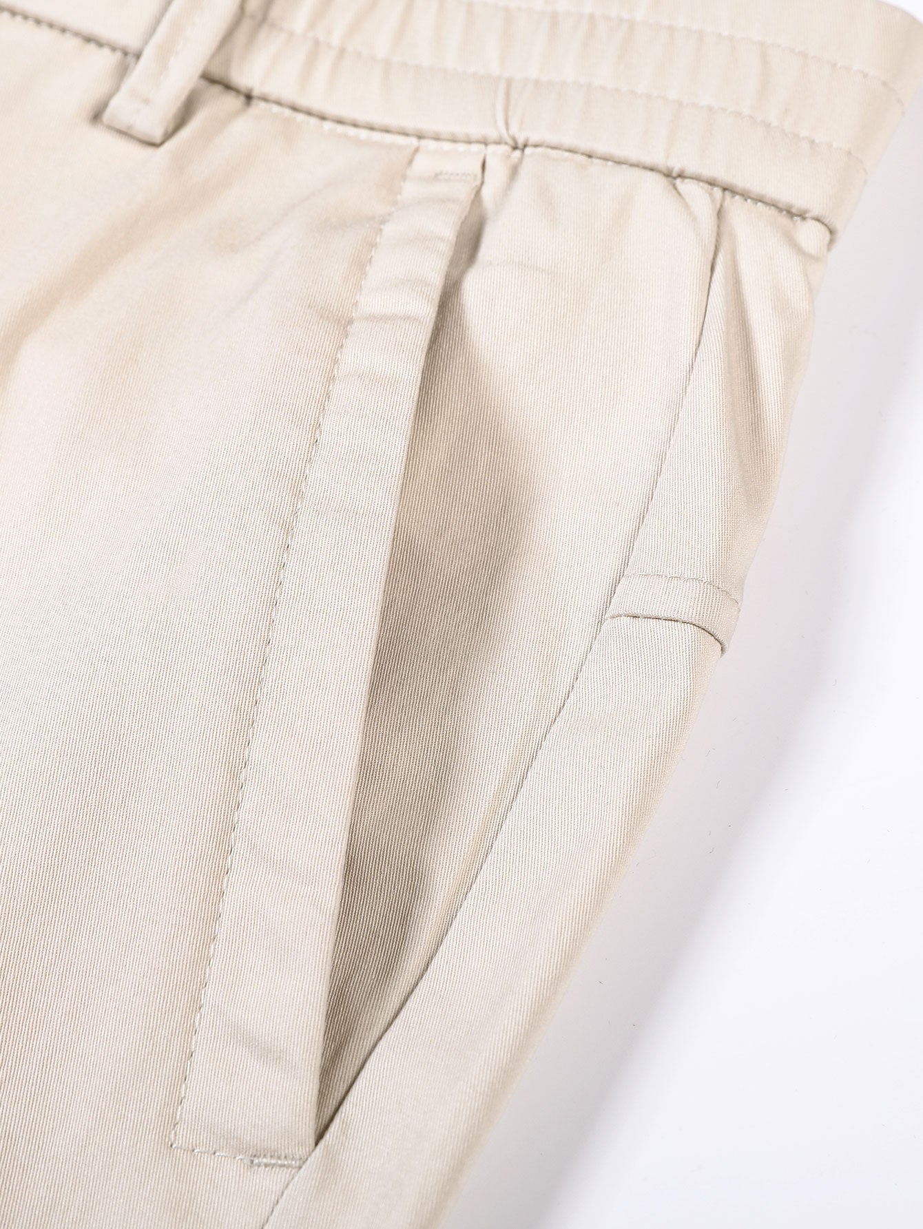 Gerade Bein Hose mit Elastischem Bund