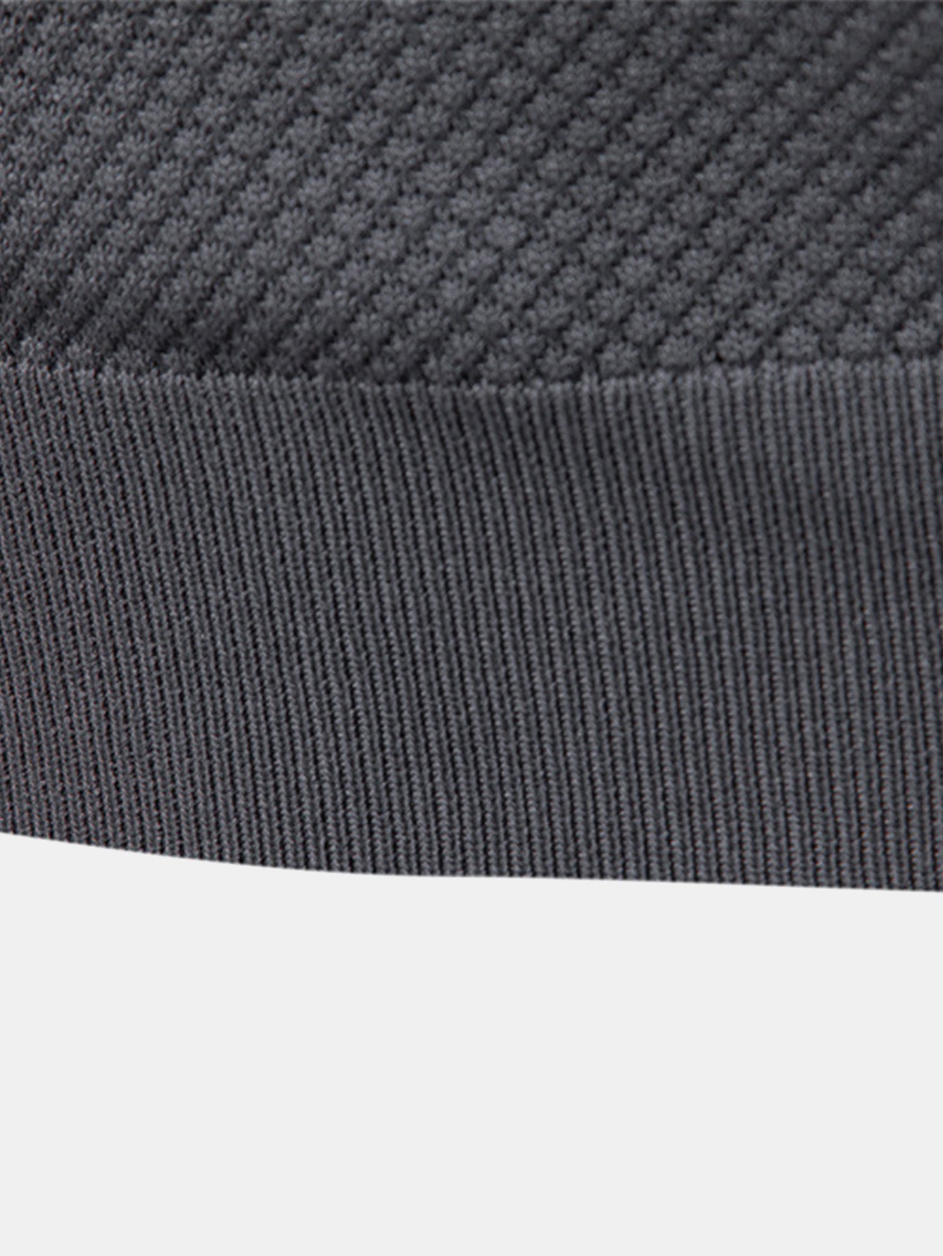 V-Neck Pineapple Pattern Knit Polo