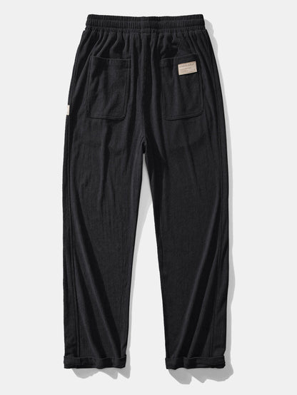 Bequeme Kontrast-Corduroy Poloshirts mit Kragen und gerade geschnittene Corduroy-Hosen