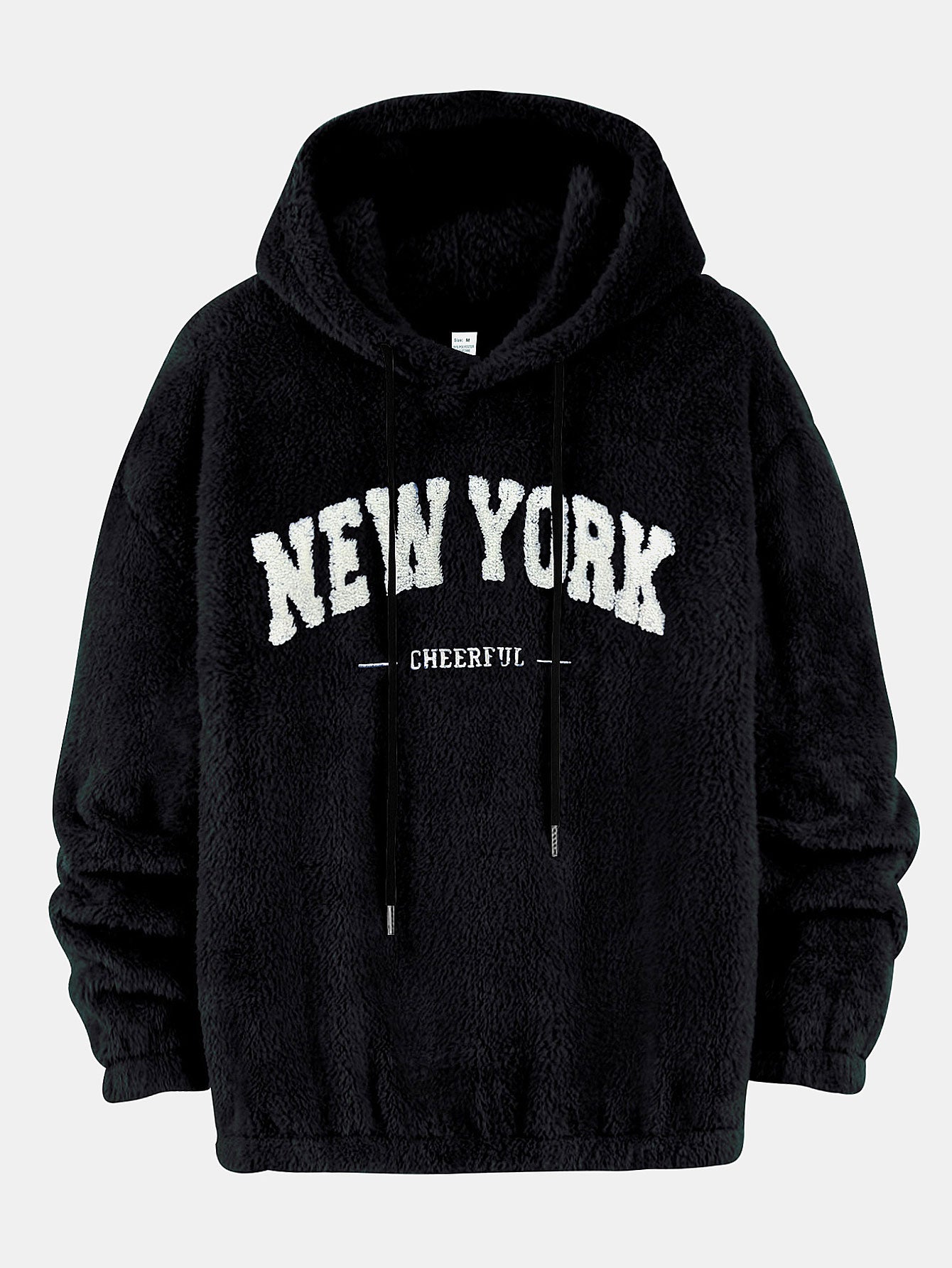 New York bestickter Teddy-Hoodie