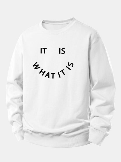 Es Ist Wie Es Ist - Lässig Sitzt Sweatshirt