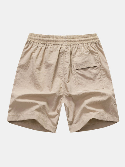 Palmenbaum-Muster Hemd mit Knöpfen und Badehose