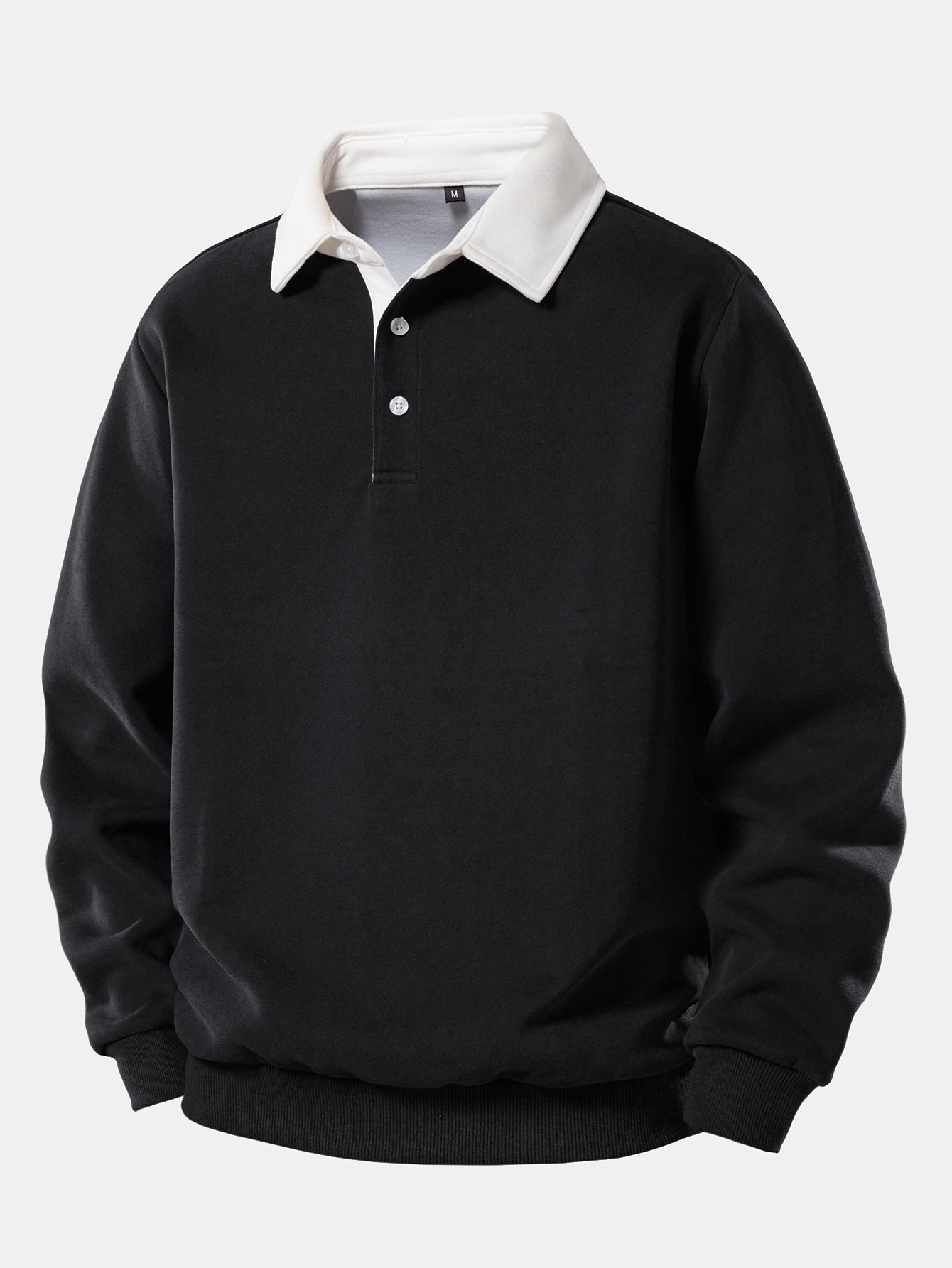Pullover mit kontrastierendem Poloshirt-Kragen