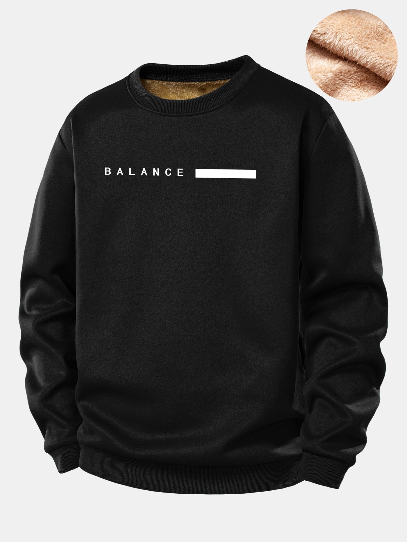 Sweatshirt mit Balancestreifen und Teddyfutter aus Fleece