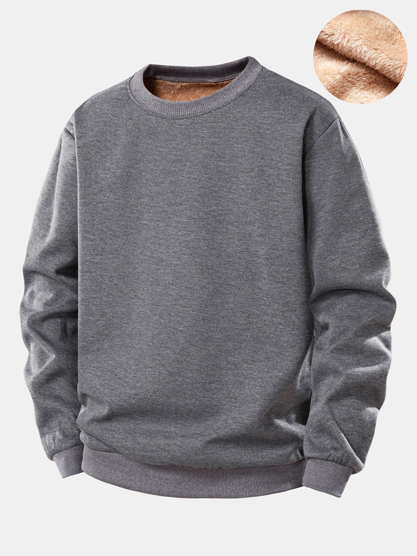 "Teddy Fleece Gefüttertes Sweatshirt" could be rewritten as "Gemütliches Teddy-Fleece Sweatshirt mit Futter".