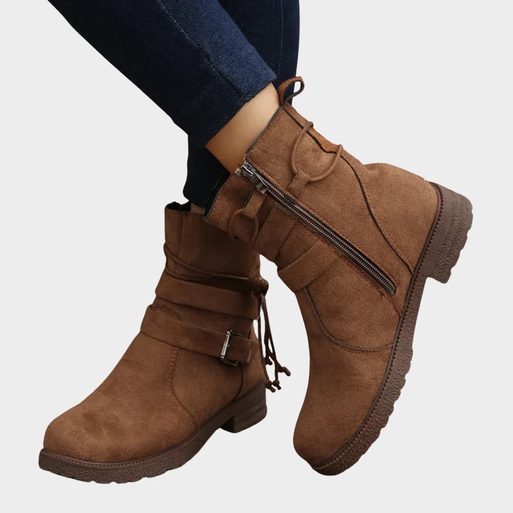 Delaney | Niedrige Absatz Stiefeletten