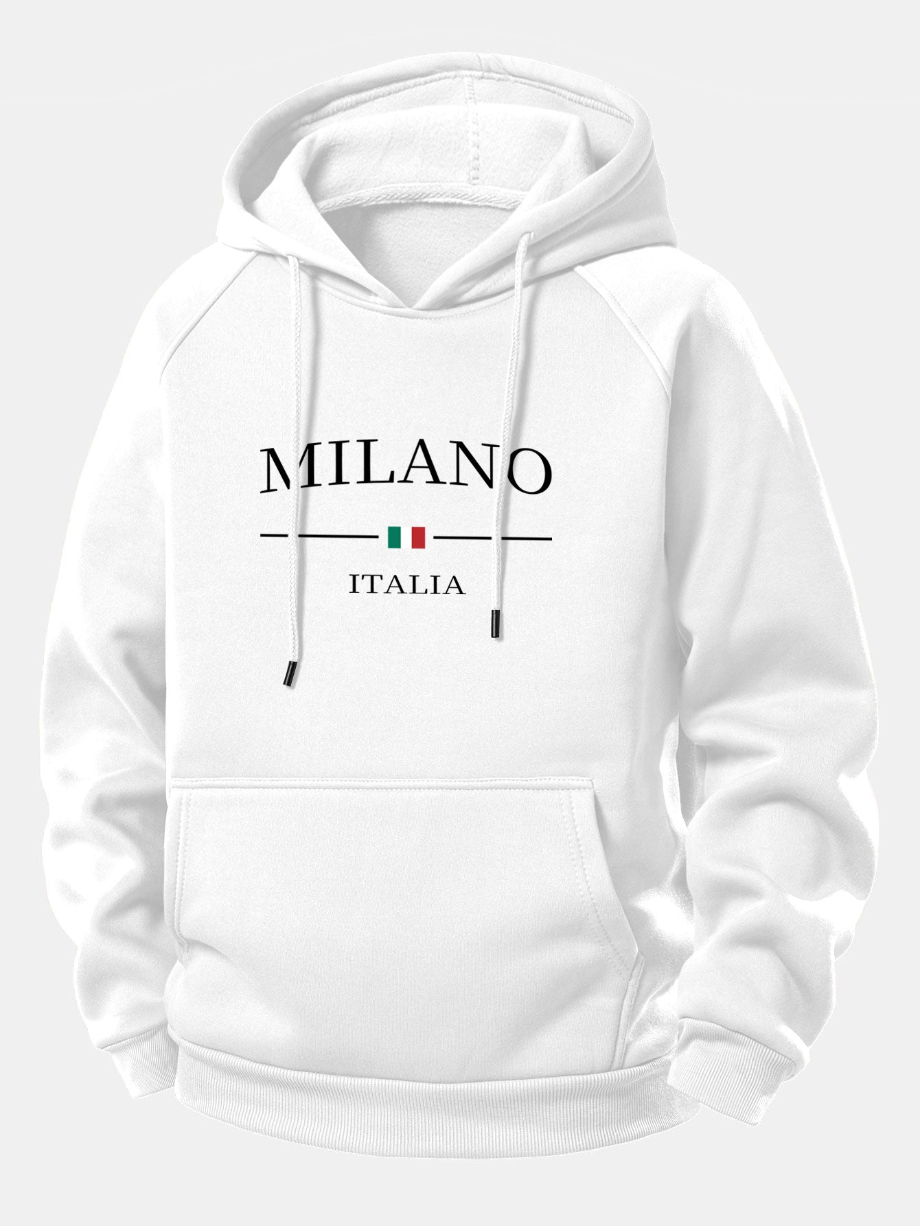 Milano Print Hoodie mit Kordelzug