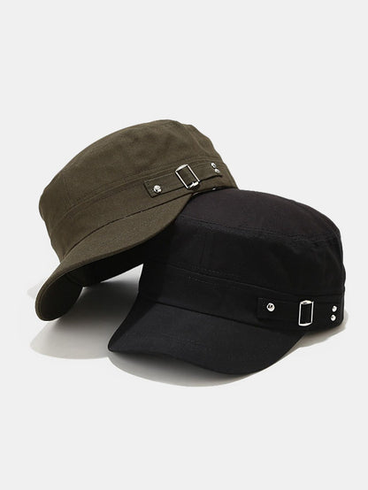 Baseballkappe mit flachem Schirm und seitlichem Verschluss